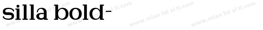 silla bold字体转换
